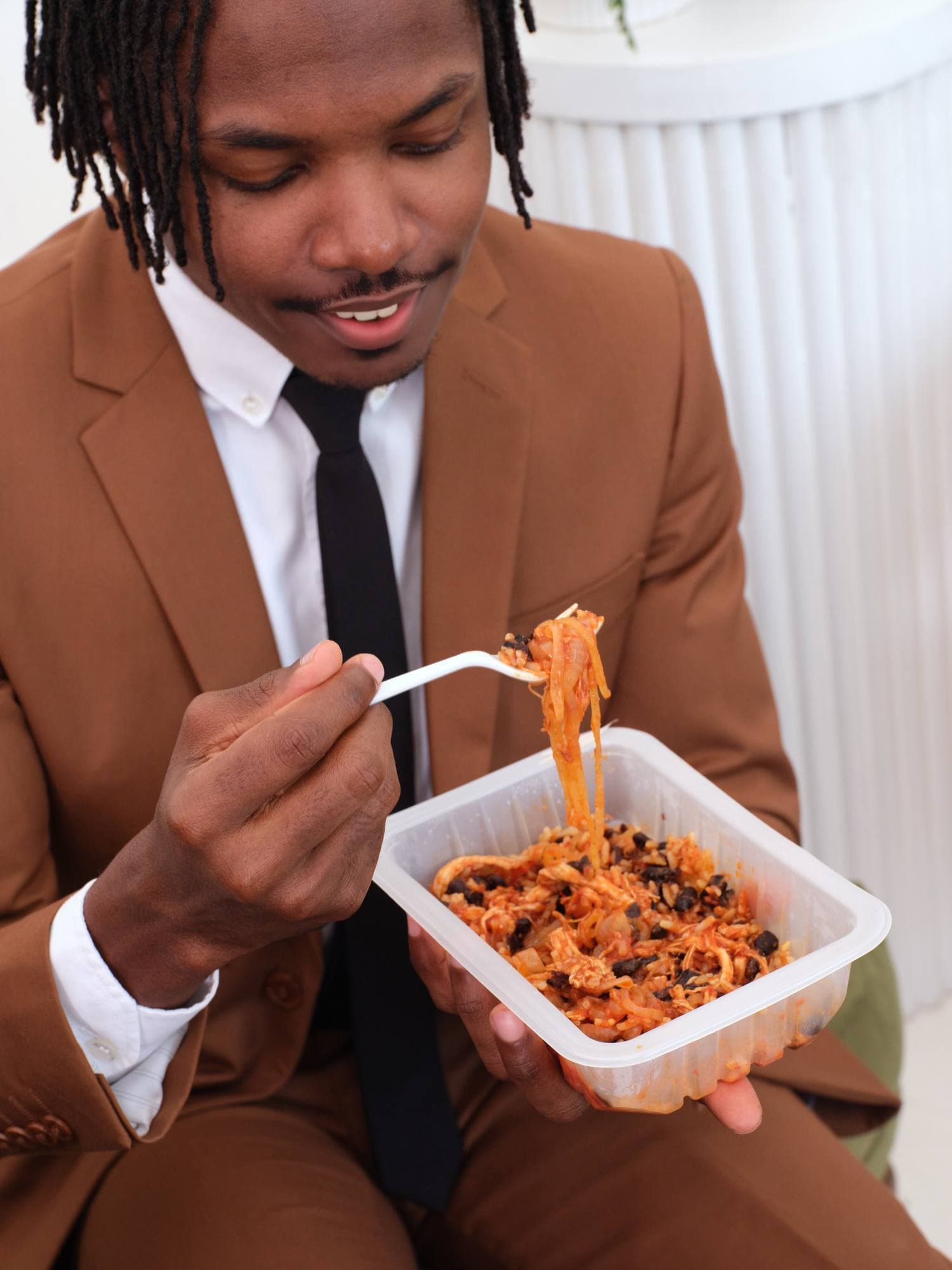 Eating a Lunchtastic meal